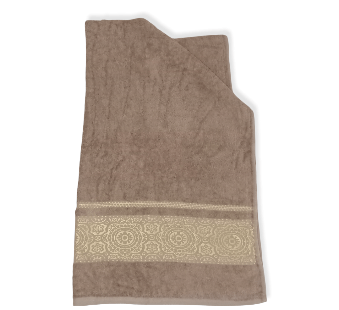 ElOutlet Towel Towel 100% Cotton - Light Brown