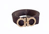 ElOutlet Women Belts Women Belt - GG Dark Brown x Gold