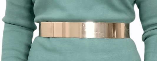 ElOutlet Women Belts Women Belt -Golden