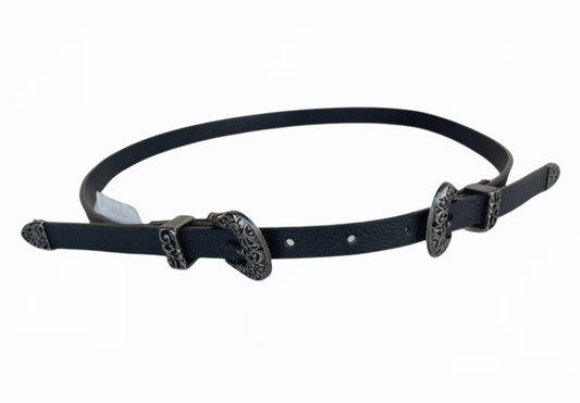 ElOutlet Women Belts Women Belt - slim Black