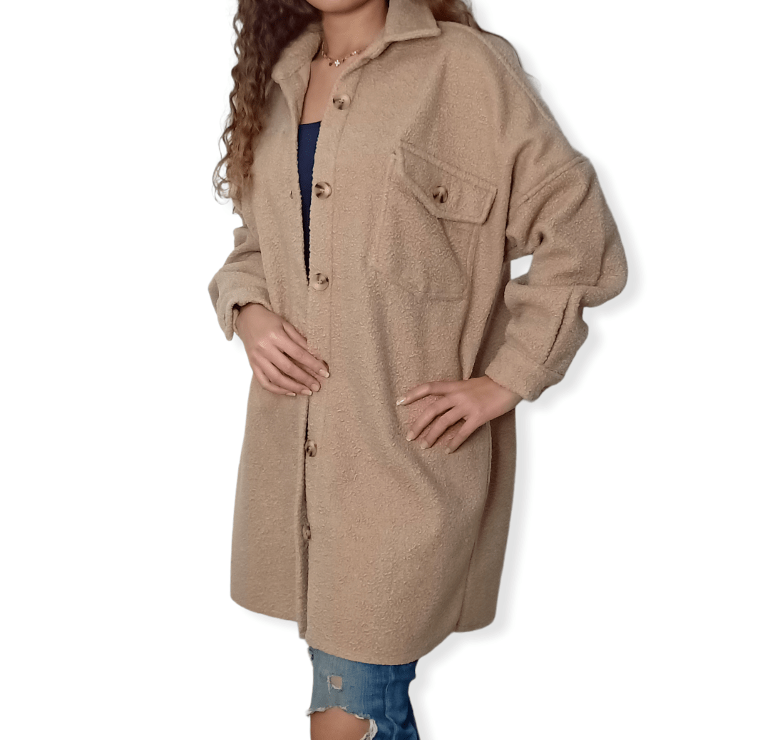 ElOutlet Women Coat Airmars Coat - Camel brown