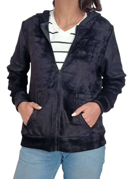ElOutlet Women Jacket Black Velvet Jacket