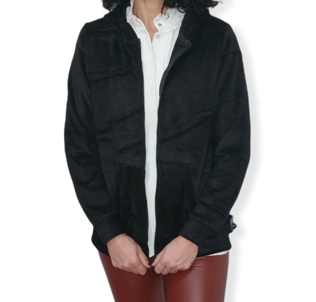ElOutlet Women Jacket Black Velvet Jacket