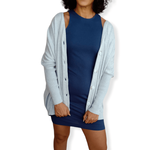 ElOutlet Women Jacket (Oversized Jacket) Baby Blue