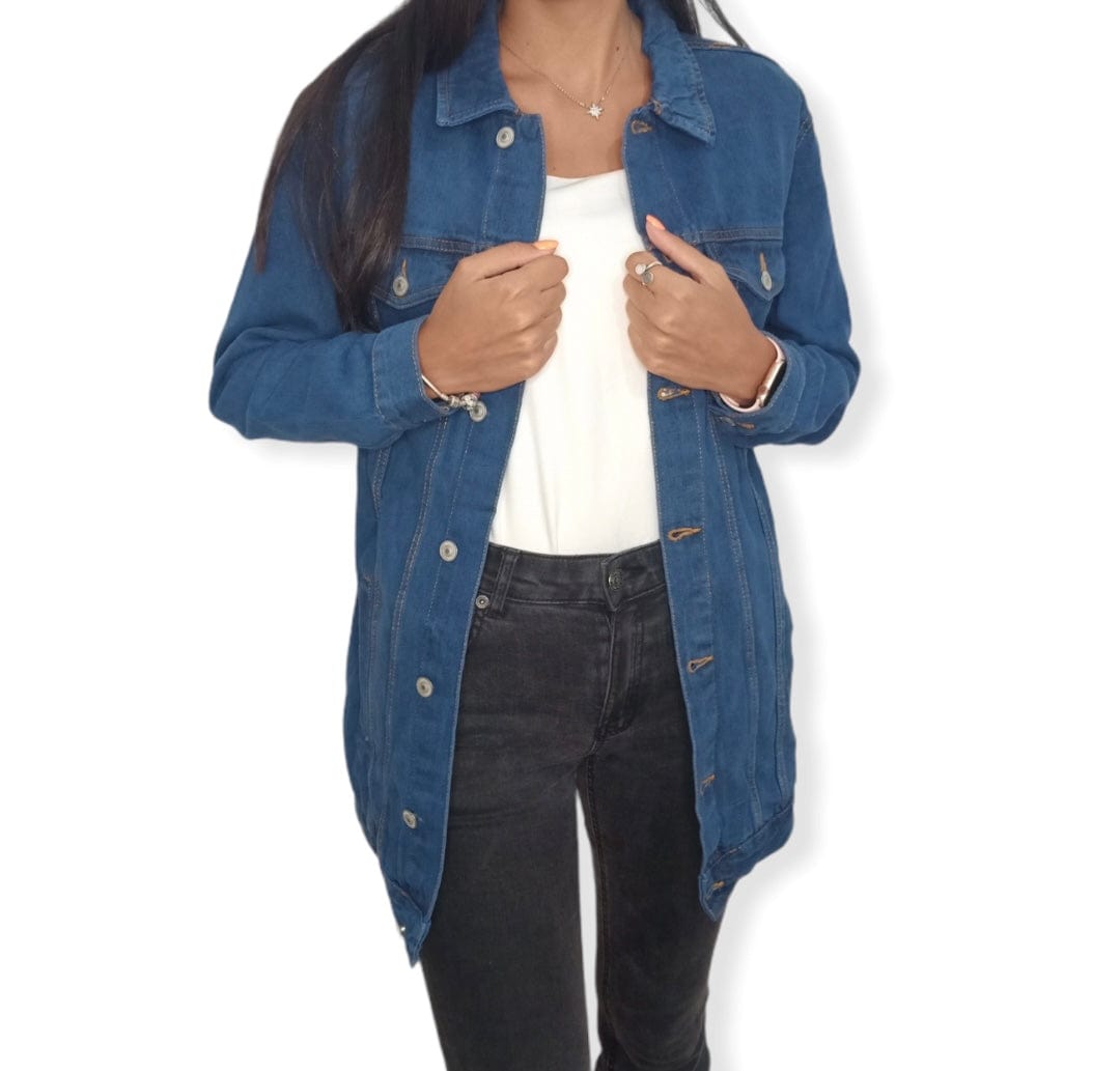 ElOutlet Women Jacket Slim Fit Jeans Jacket