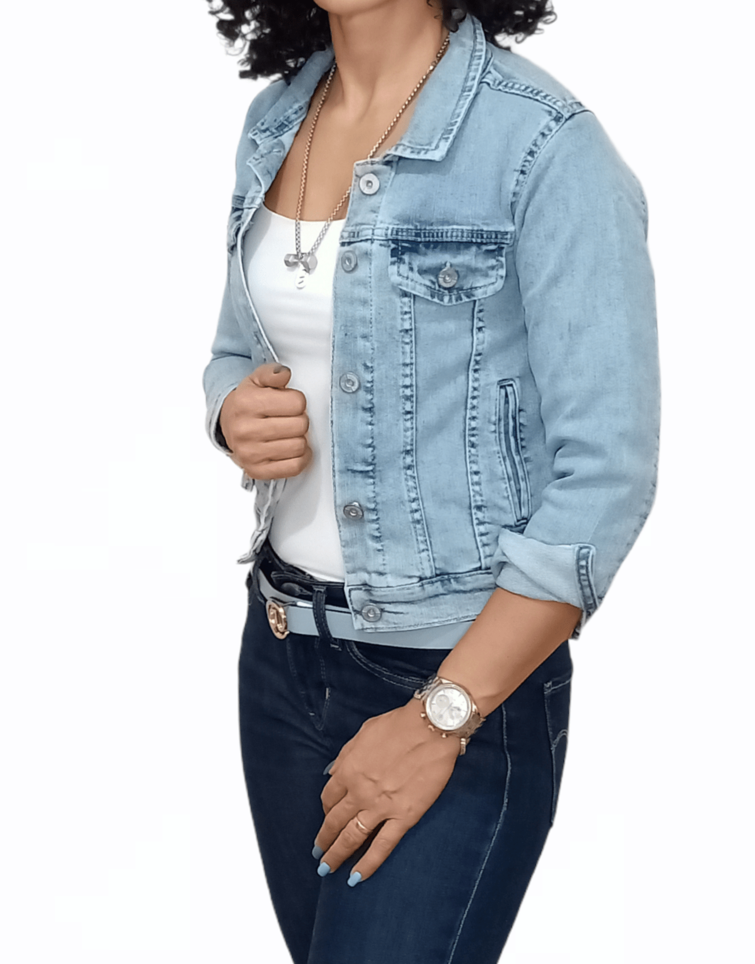ElOutlet Women Jacket SLIM Women Jeans Jacket