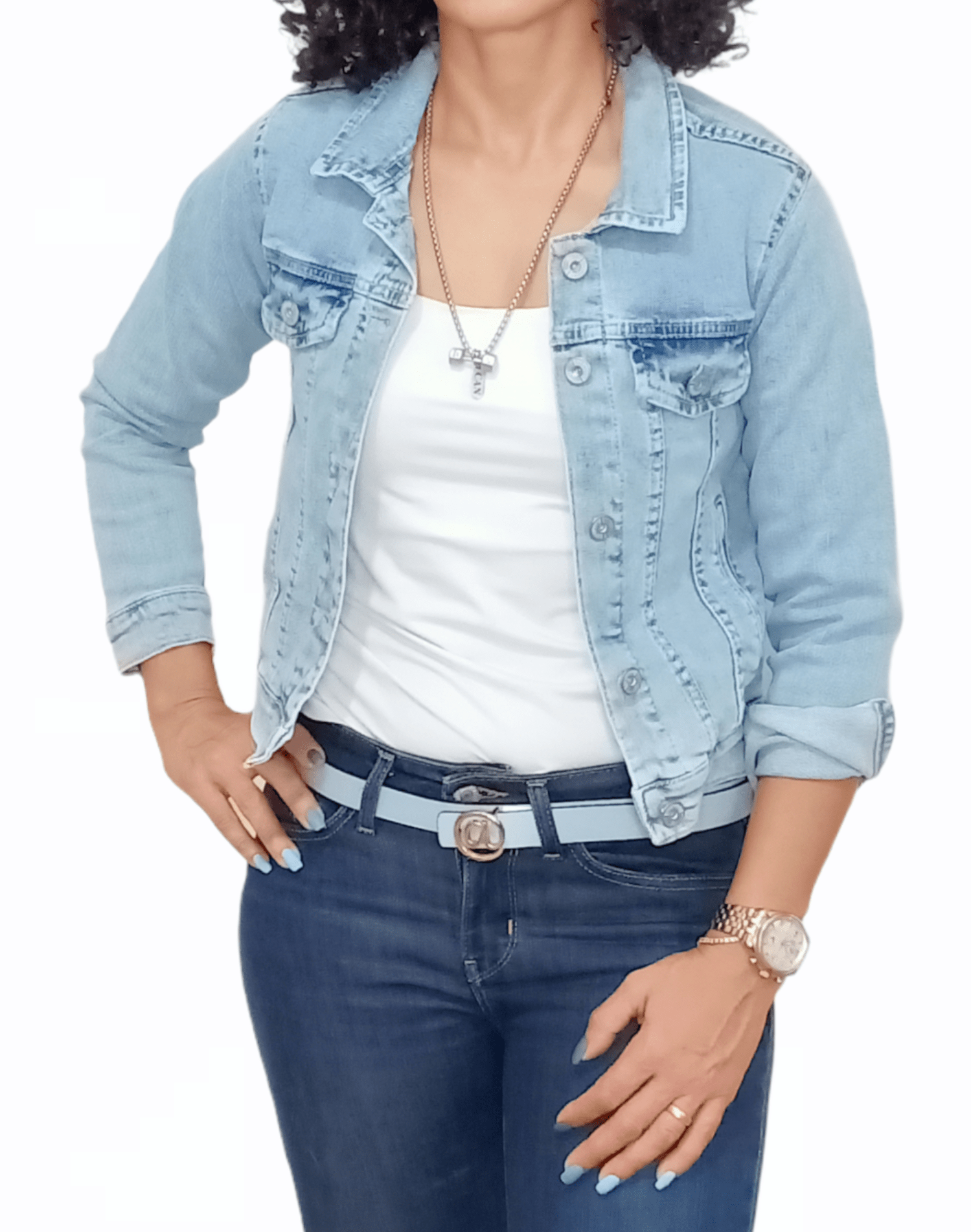ElOutlet Women Jacket SLIM Women Jeans Jacket