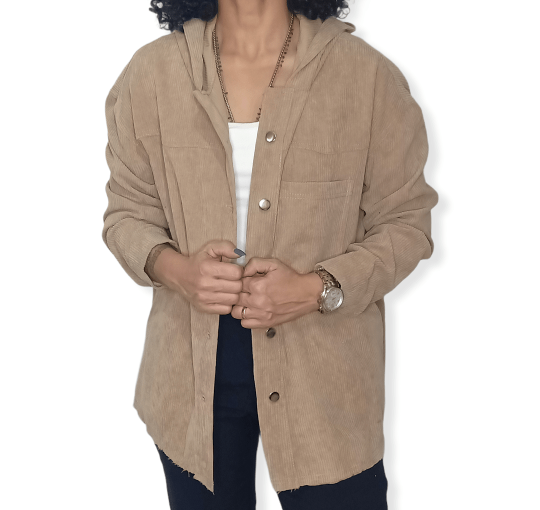 ElOutlet Women Jacket Velvet Jacket - Beige