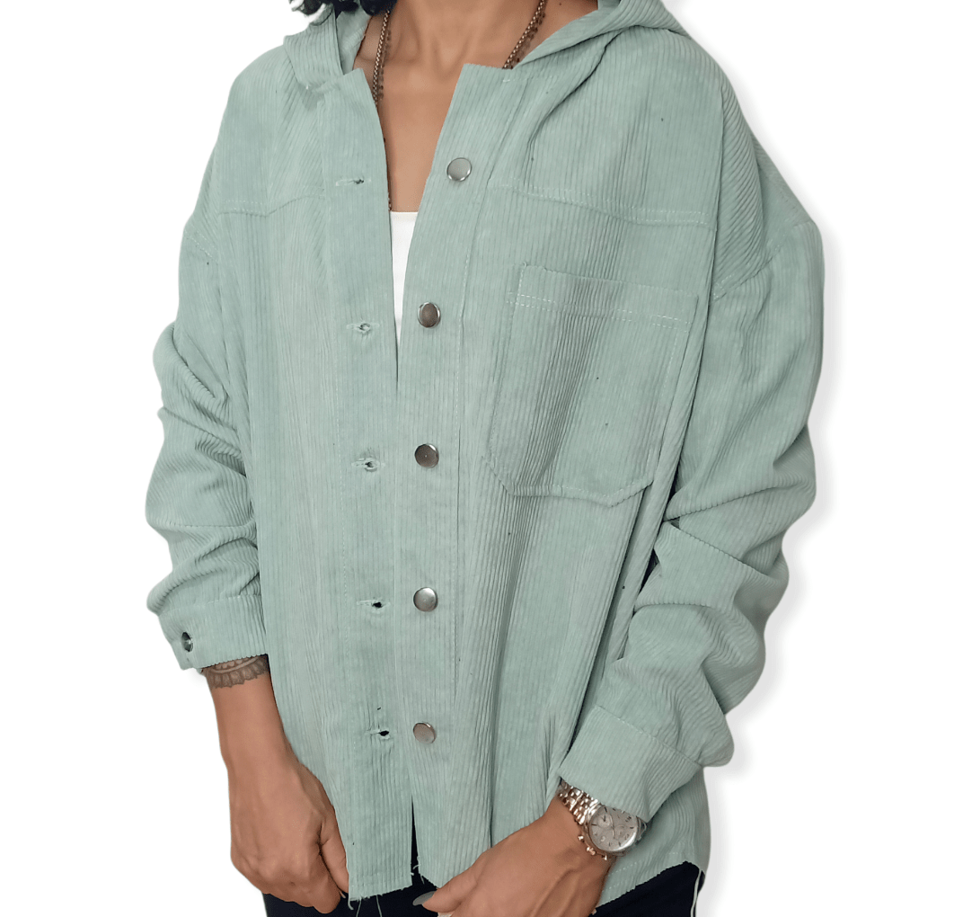 ElOutlet Women Jacket Velvet Jacket - Mint