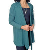 ElOutlet Women Jacket Women Cotton Cardigan - Green