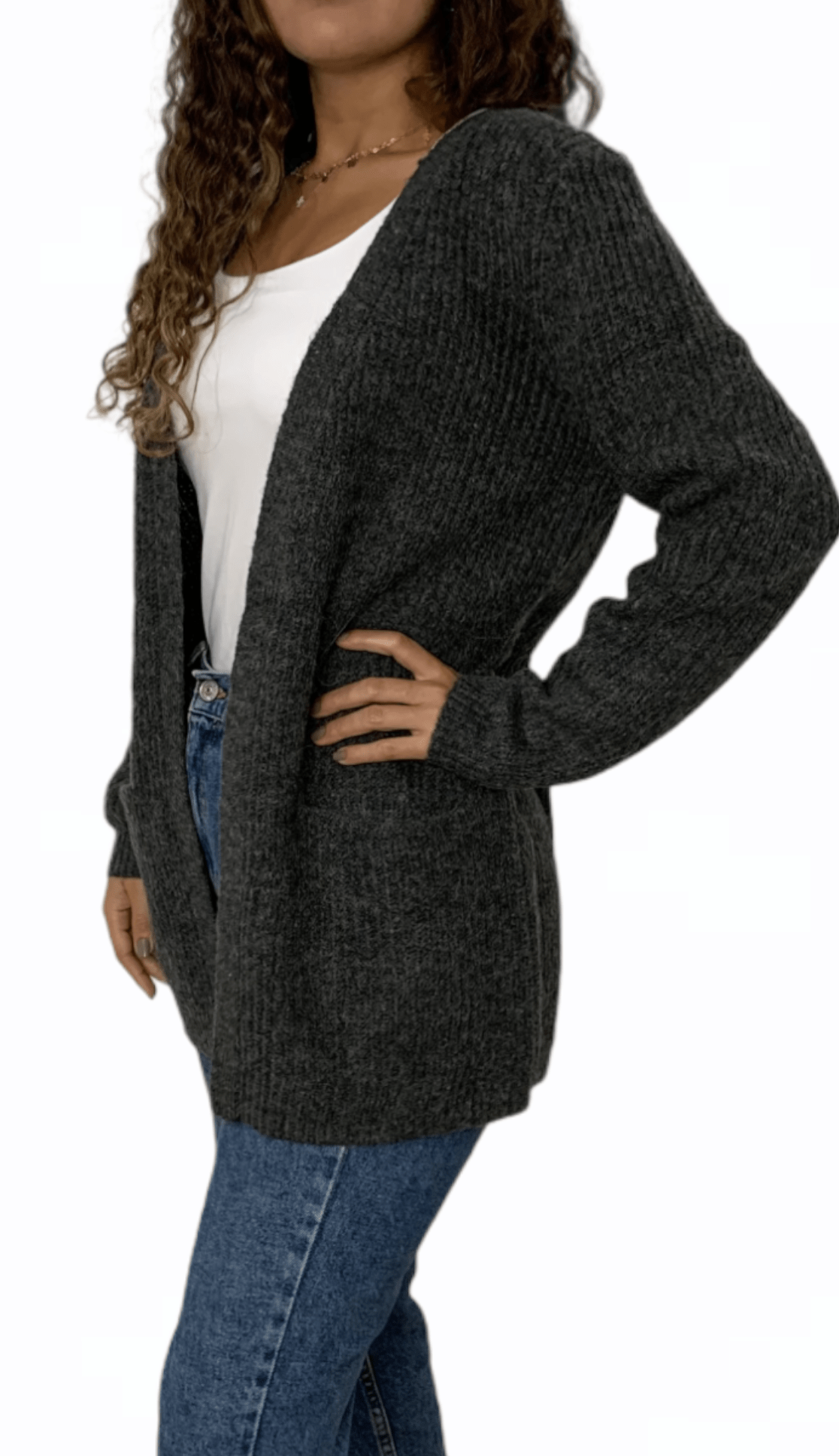 ElOutlet Women Jacket Women Jacket - Dark Grey