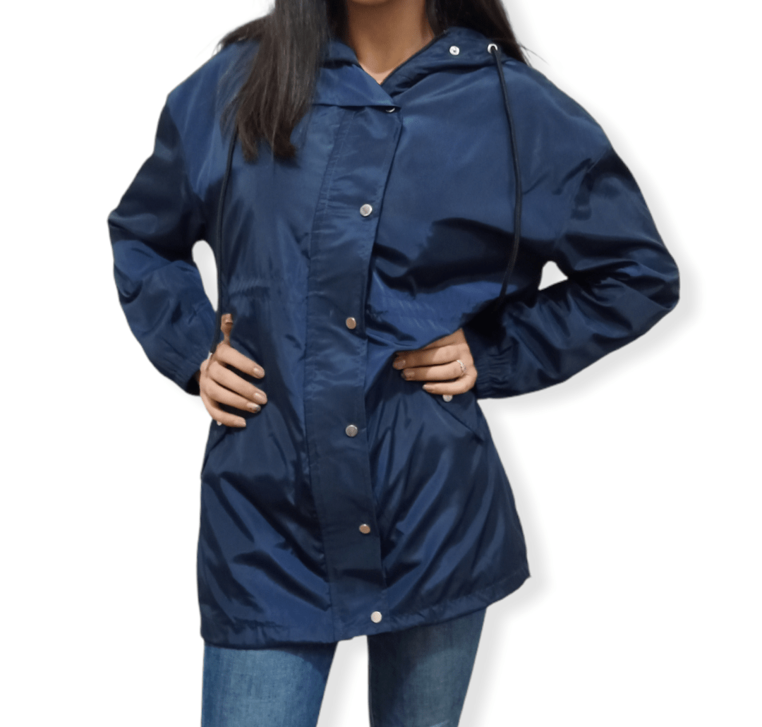 ElOutlet Women Jacket Women Waterproof Jacket - Dark Blue