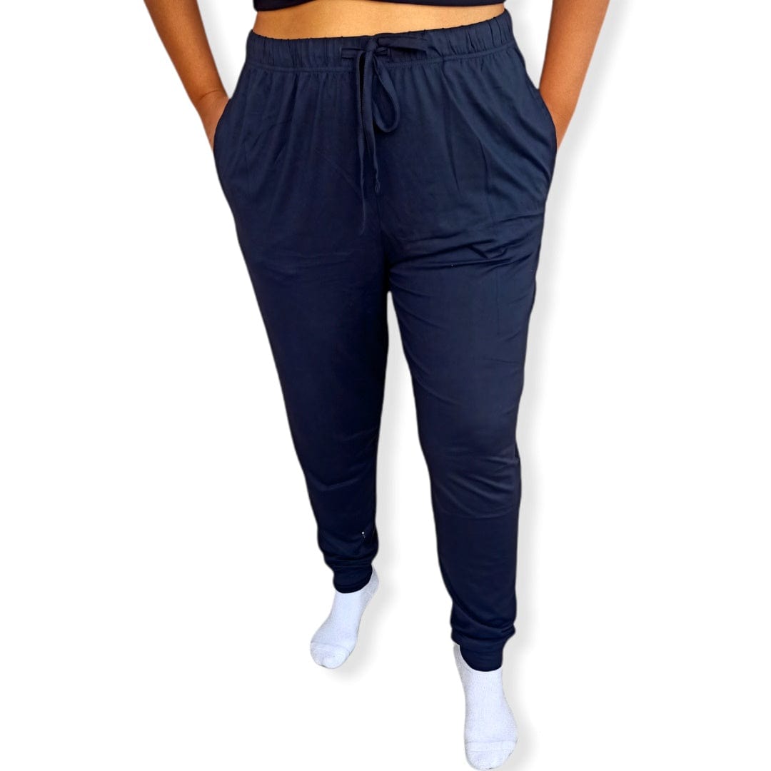 ElOutlet Women Pajama Pants L Women Pajama Pants - Black