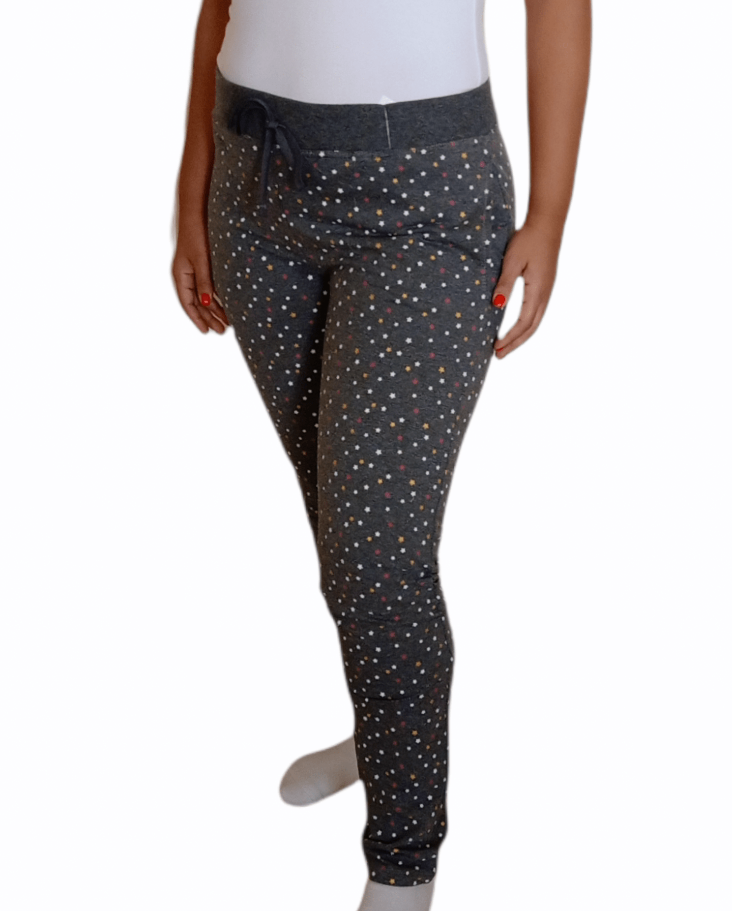 ElOutlet Women Pajama Pants Melton pants - Dark Grey