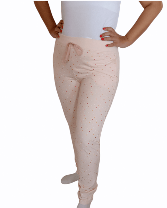 ElOutlet Women Pajama Pants Melton pants - Pink