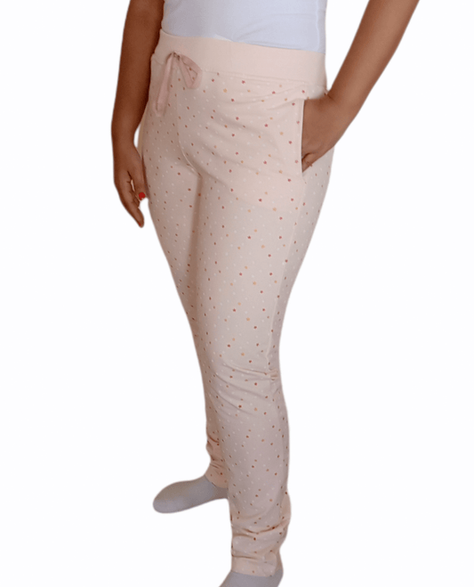 ElOutlet Women Pajama Pants Melton pants - Pink