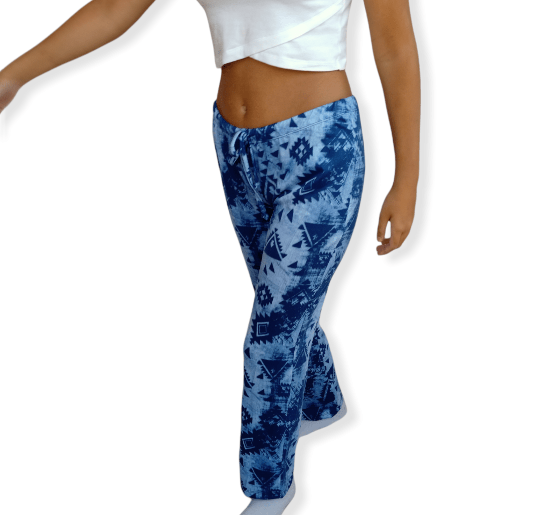 ElOutlet Women Pajama Pants Women Pajama Pants - Blue Patterned