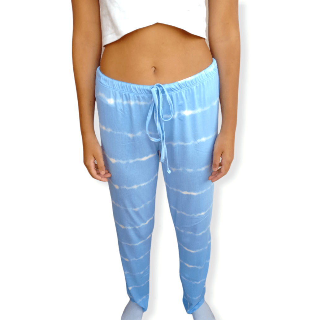 ElOutlet Women Pajama Pants Women Pajama Pants - Blue x White