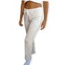 ElOutlet Women Pajama Pants Women Pajama Pants - Saumon x White