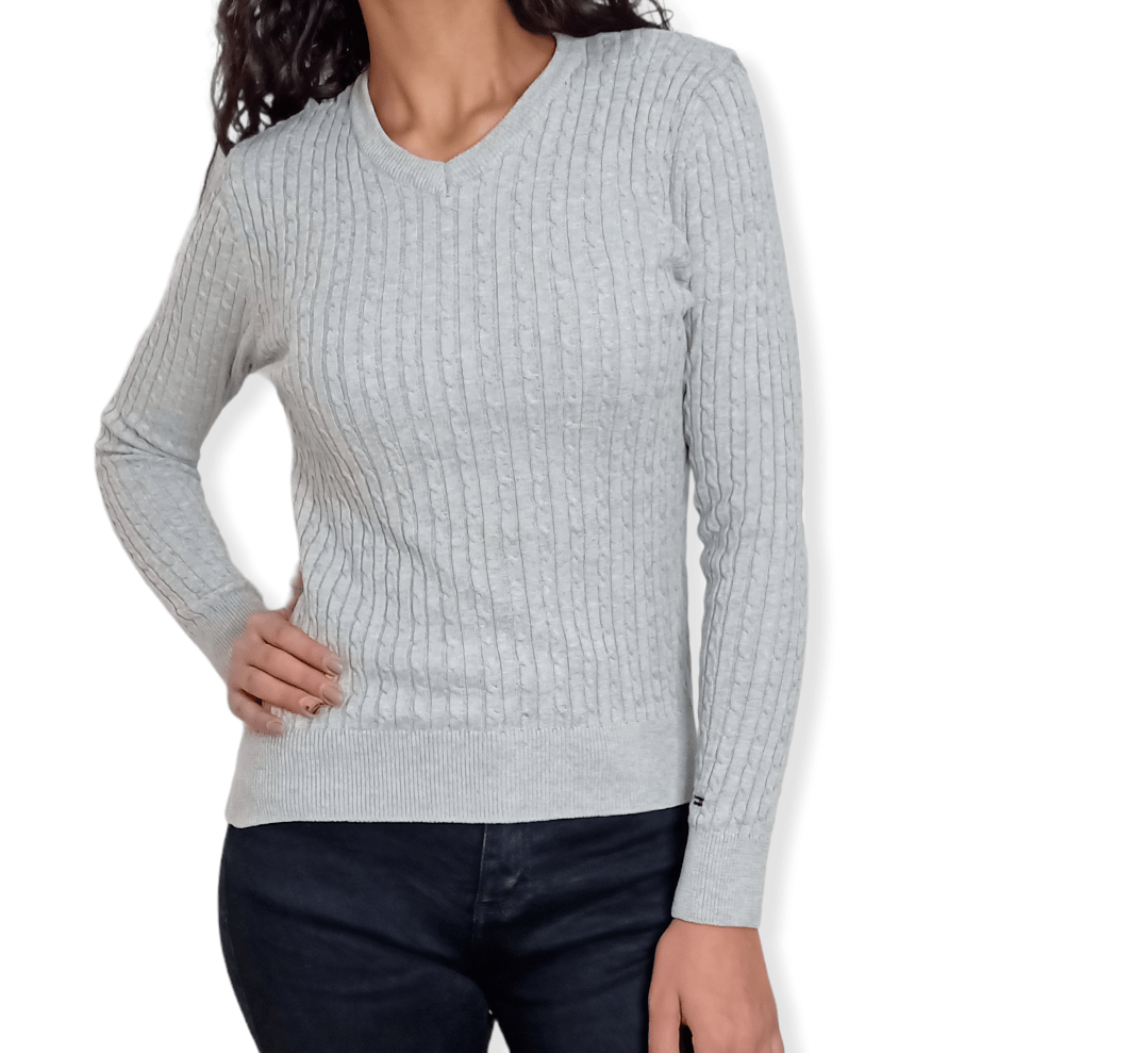 ElOutlet Women Pullover [slim-fit] Women Pullover TH - Grey