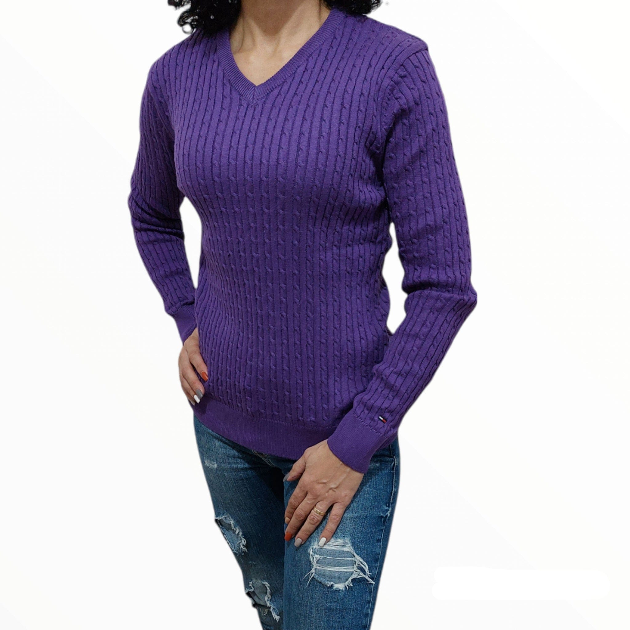 ElOutlet Women Pullover [slim-fit] Women Pullover TH - Purple