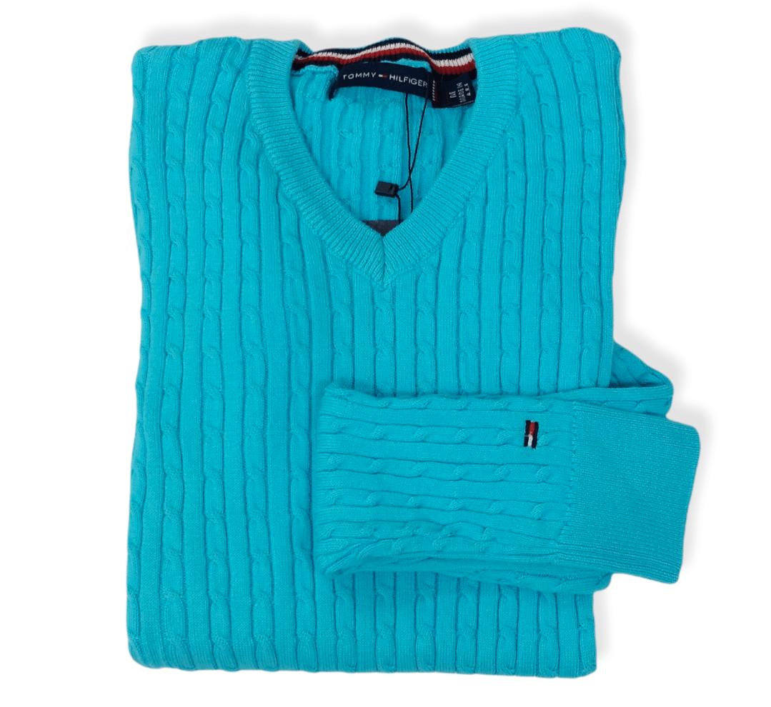 ElOutlet Women Pullover [slim-fit] Women Pullover TH - Turquoise