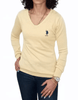 ElOutlet Women Pullover [slim-fit] Women USPA Pullover - Yellow