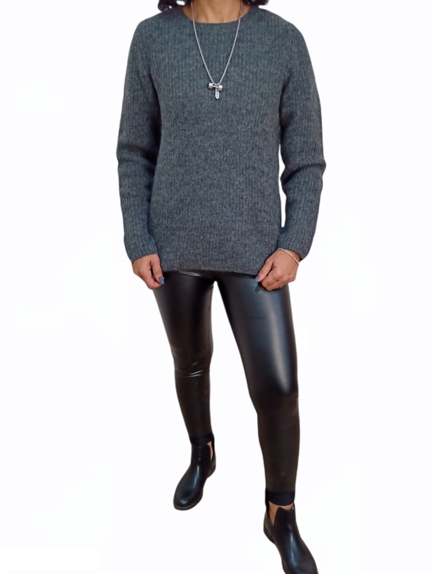 ElOutlet Women Pullover Women Pullover - Grey