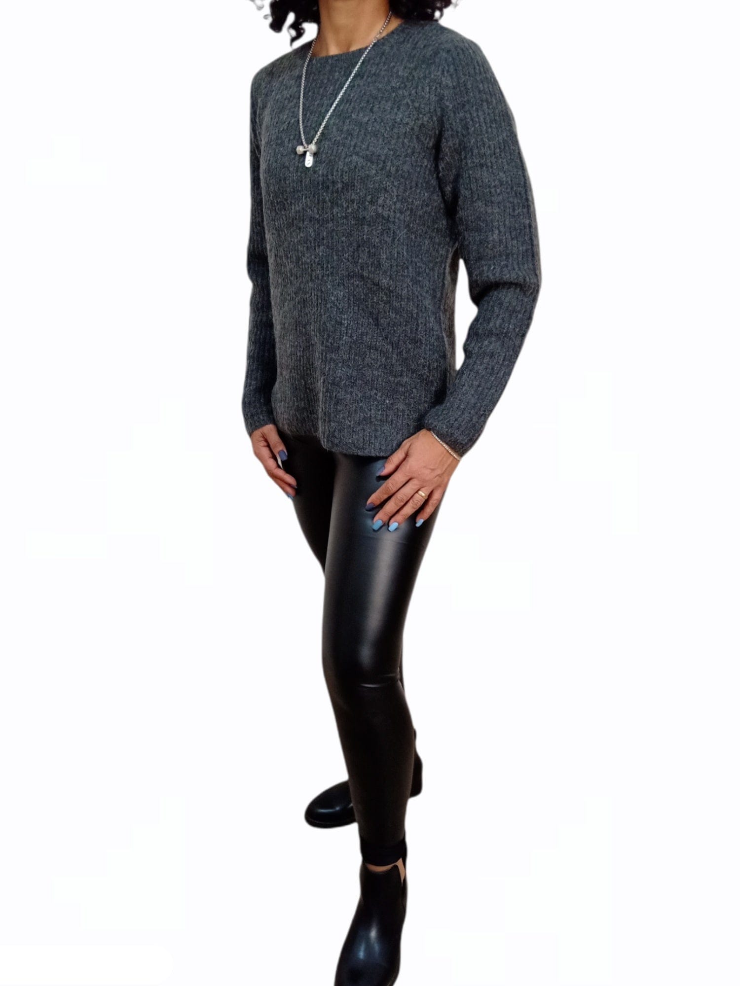 ElOutlet Women Pullover Women Pullover - Grey