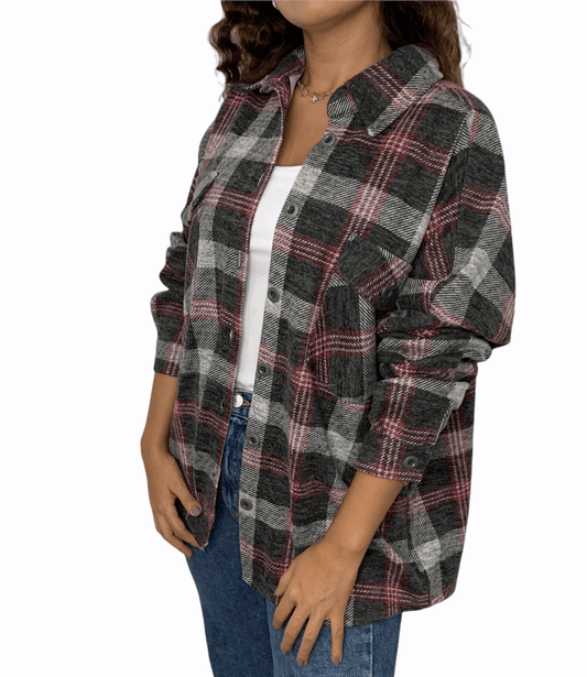 ElOutlet Women Shirt Airmars Patterned Shirt - Fuchsia