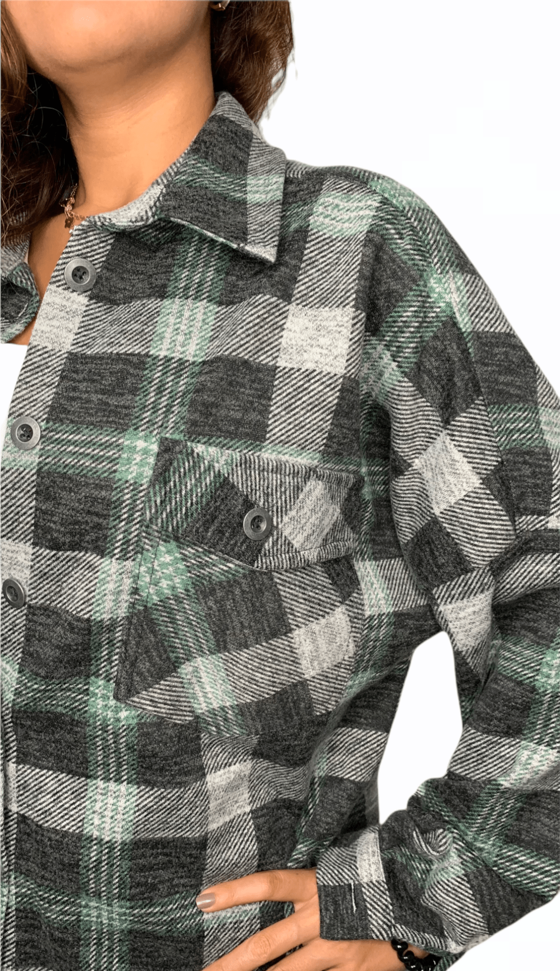 ElOutlet Women Shirt Airmars Patterned Shirt - Green
