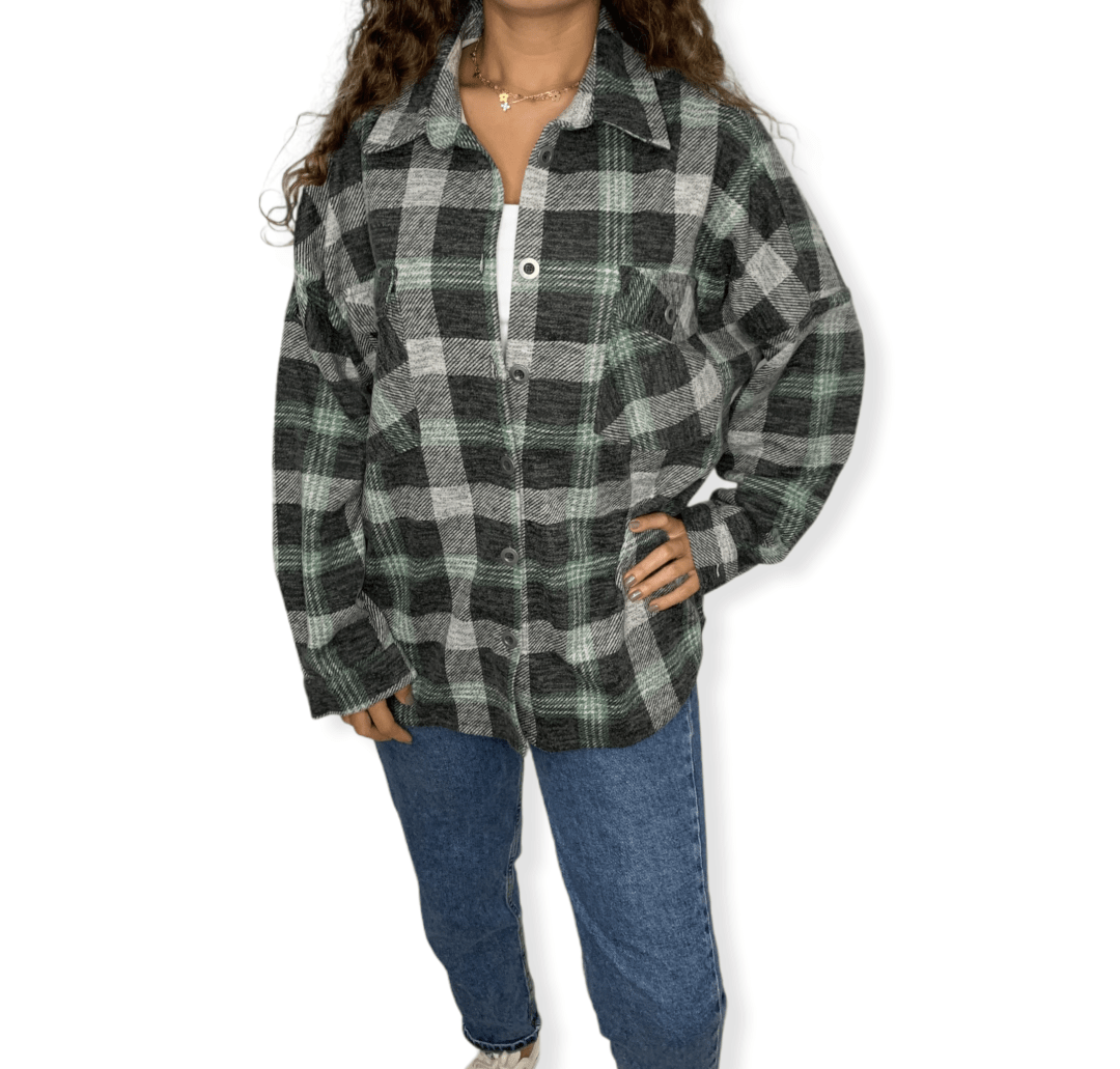ElOutlet Women Shirt Airmars Patterned Shirt - Green