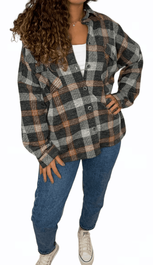 ElOutlet Women Shirt Airmars Patterned Shirt - Orange
