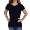 ElOutlet Women Shirt Black Half Sleeve "basics" Shirt