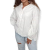 ElOutlet Women Shirt (Oversized Shirts) White