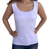 ElOutlet Women Shirt White Tank Top "basics"