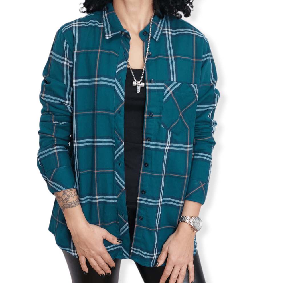 ElOutlet Women Shirt Women Patterned Shirt - Green