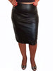 ElOutlet Women Skirt Leather Skirt