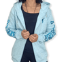 ElOutlet Women Sportsn Hoodie Jacket PINK Women Zip-Through Hoodie - Blue
