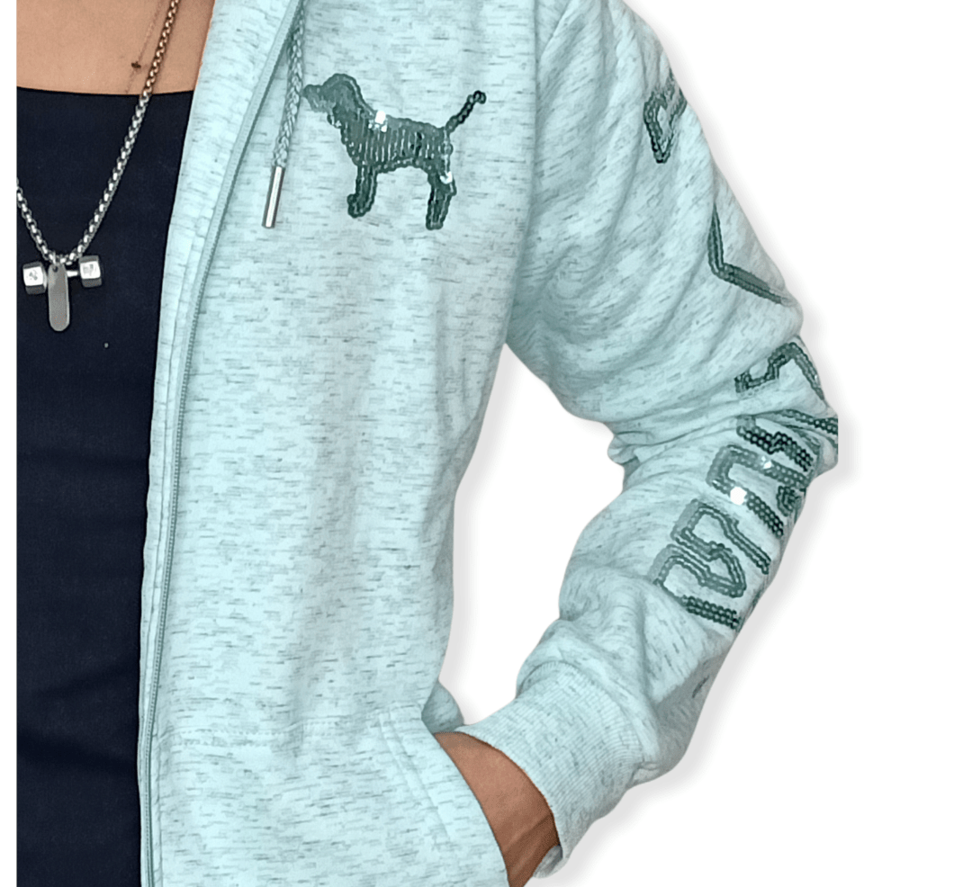 ElOutlet Women Sportsn Hoodie Jacket PINK Women Zip-Through Hoodie - Green