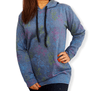 ElOutlet Women Sportsn Hoodie Jacket Women Hoodie Sweatshirt - Blue Grey