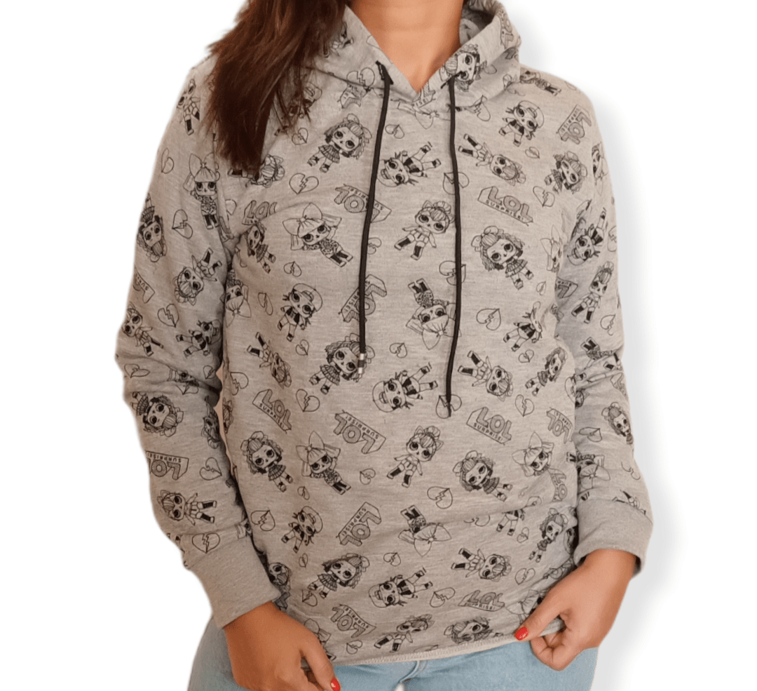 ElOutlet Women Sportsn Hoodie Jacket Women Hoodie Sweatshirt - Light Grey