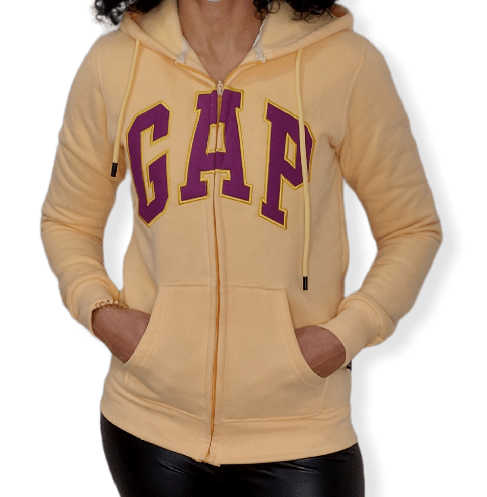 ElOutlet Women Sportsn Hoodie Jacket Women Zip-Through with Hoodie - Mango