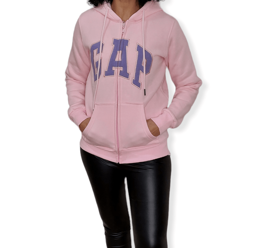 ElOutlet Women Sportsn Hoodie Jacket Women Zip-Through with Hoodie - Pink