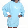 ElOutlet Women Sweatshirt (Oversized) Women Sweatshirt Chill - Baby Blue