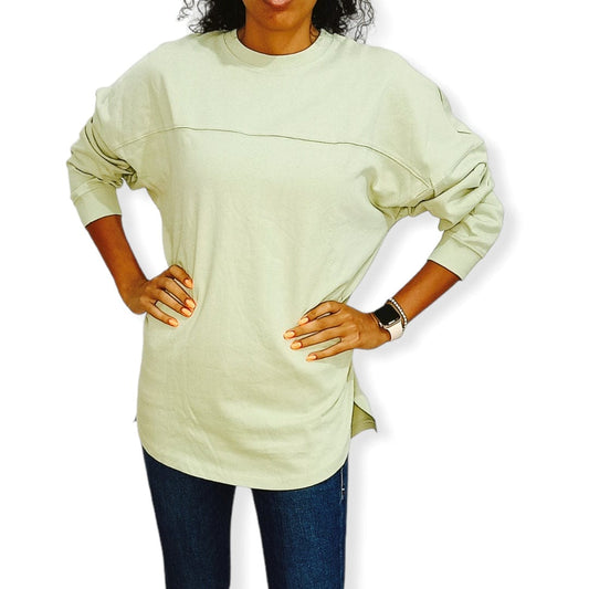 ElOutlet Women Sweatshirt (Oversized) Women Sweatshirt - Mint