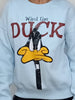 ElOutlet Women Sweatshirt Women Duck Sweatshirt - White