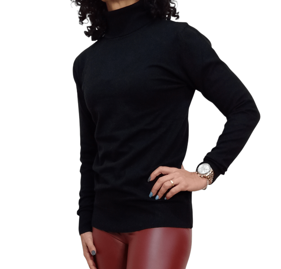 ElOutlet Women Sweatshirt Women Fred Perry High-Collar Pullover - Black