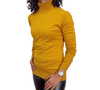 ElOutlet Women Sweatshirt Women Fred Perry High-Collar Pullover - Mustard