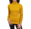 ElOutlet Women Sweatshirt Women Fred Perry High-Collar Pullover - Mustard